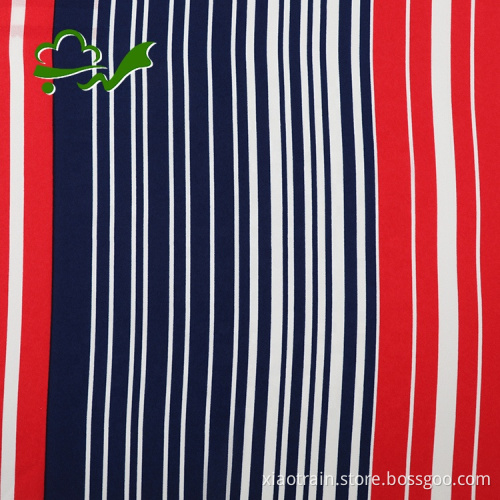 75D striped printed chiffon polyester fabric